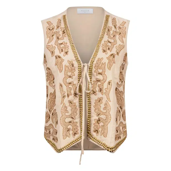 NUKUS Vest NKS08027 Beige 1