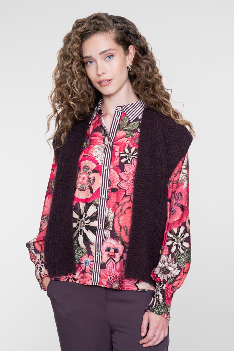 Geisha Blouse 63919-20 Paars 5