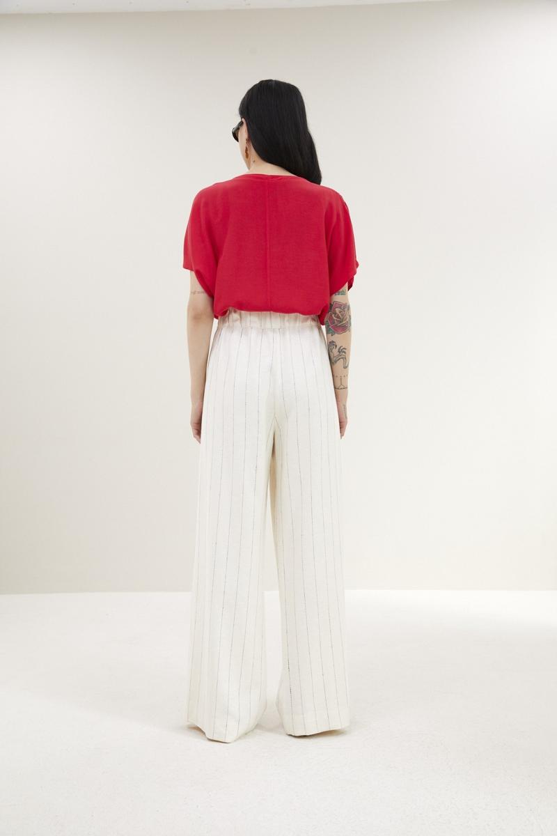 By-Bar Pantalon Benji Pinstripe P Zwart 5