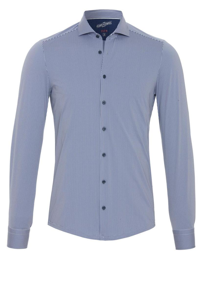 Pure Overhemd 4028-21750 Blauw 3
