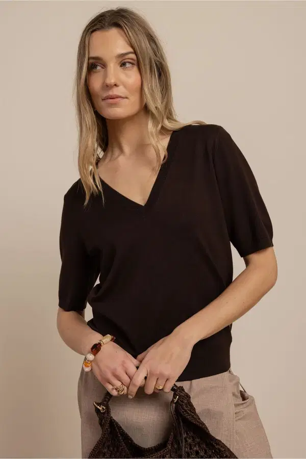 Studio Anneloes Trui Truida pullover Bruin 1