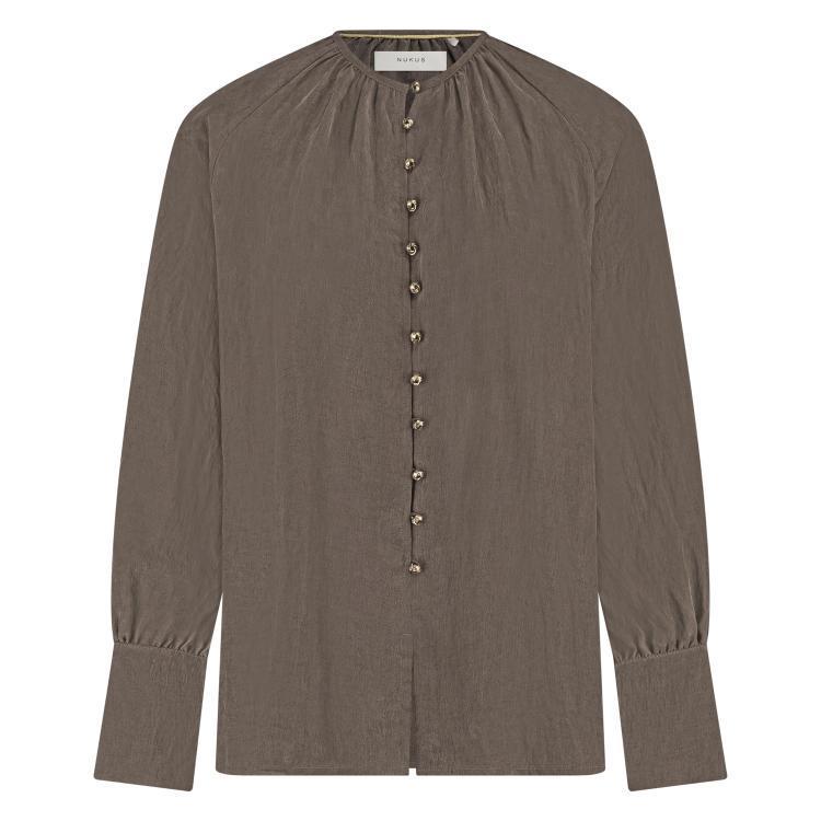 NUKUS Blouse NKF02014 Bruin 2
