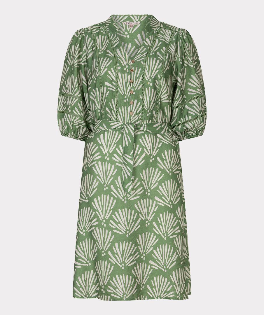 EsQualo Jurk HS26.14210 Groen 2