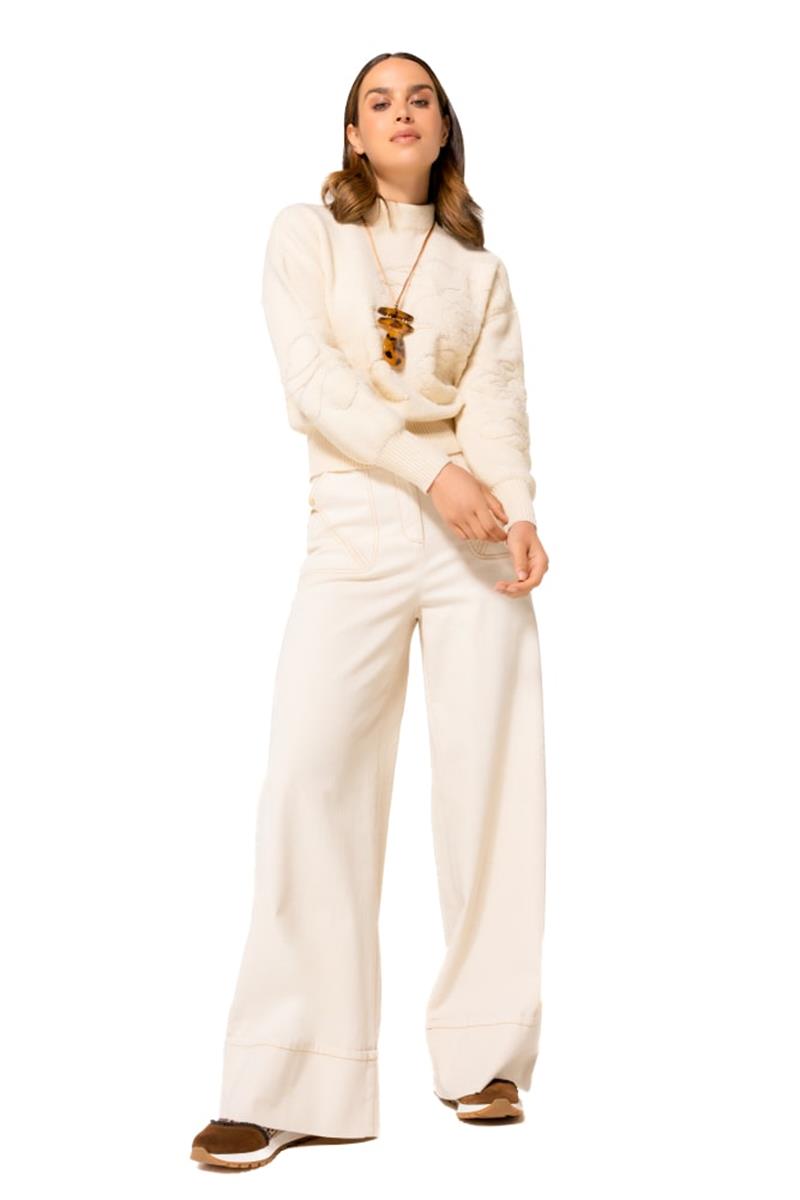 Caroline Biss Pantalon 4559 Off-White 1