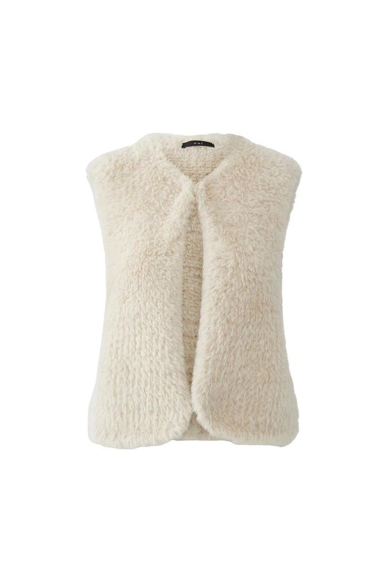 Oui Gilet 0098077 Off-White 2