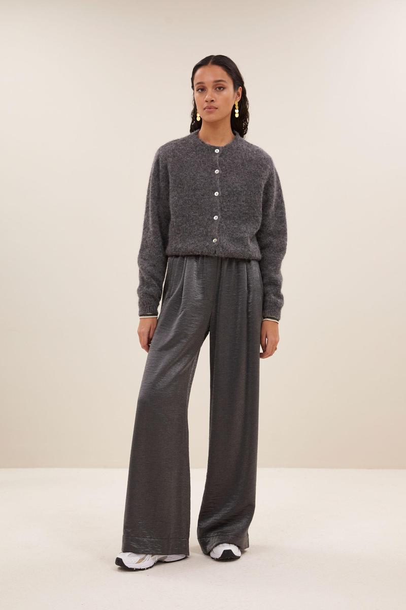 By-Bar Vest Cleo Natural Grijs 1