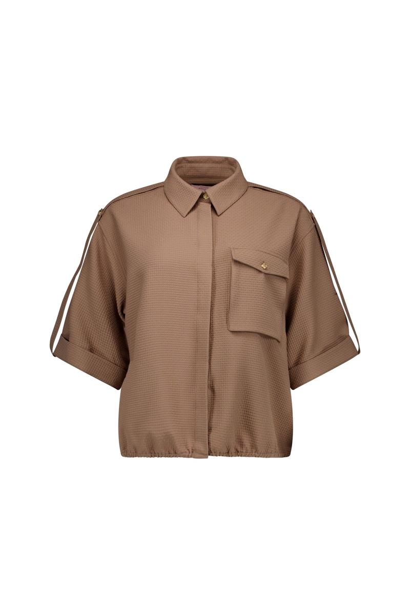 Studio Anneloes Blouse Nellie Waffle Bruin 2