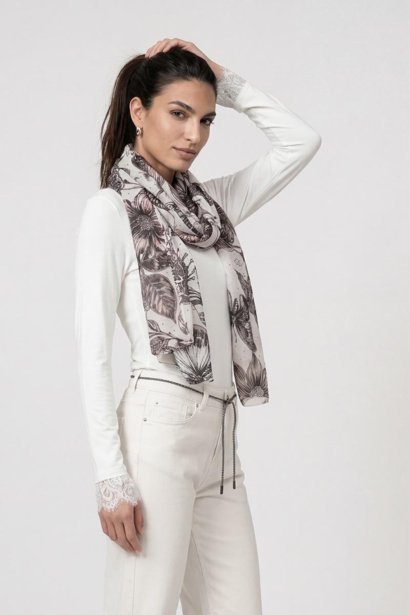 Monari Sjaal 810059 Taupe 4