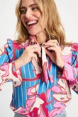 POM Amsterdam Blouse SP9500 Blauw 5