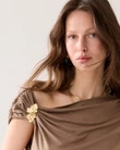 Summum T-Shirt 3s5317-30784 Taupe 5