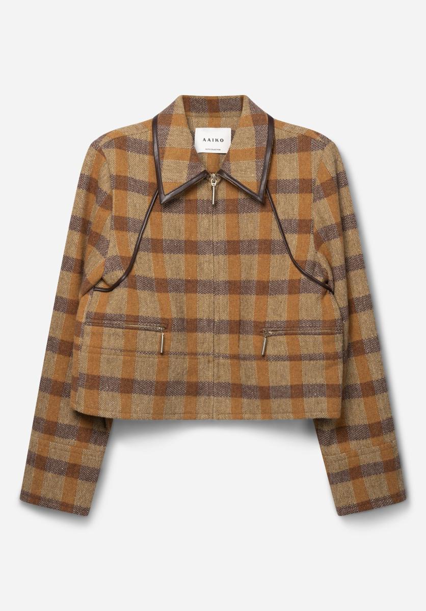 Aaiko Blazer SOLIN BROWN CHECK Bruin 1