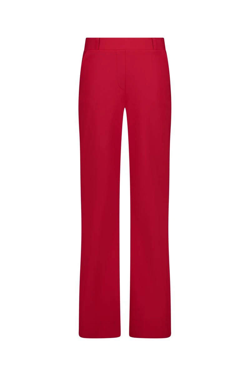 Studio Anneloes Pantalon Flair Bonded Rood 2