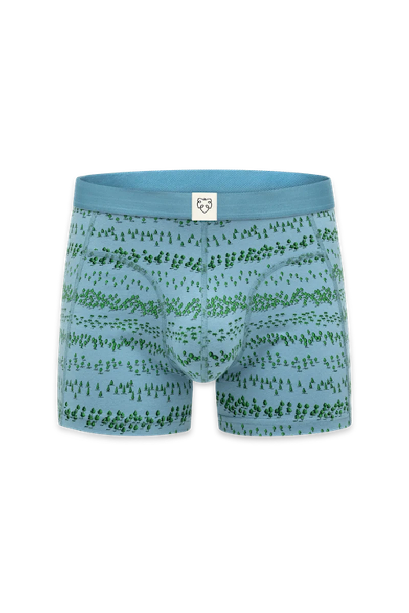 A-dam Boxershort Blue Forest Blauw 2