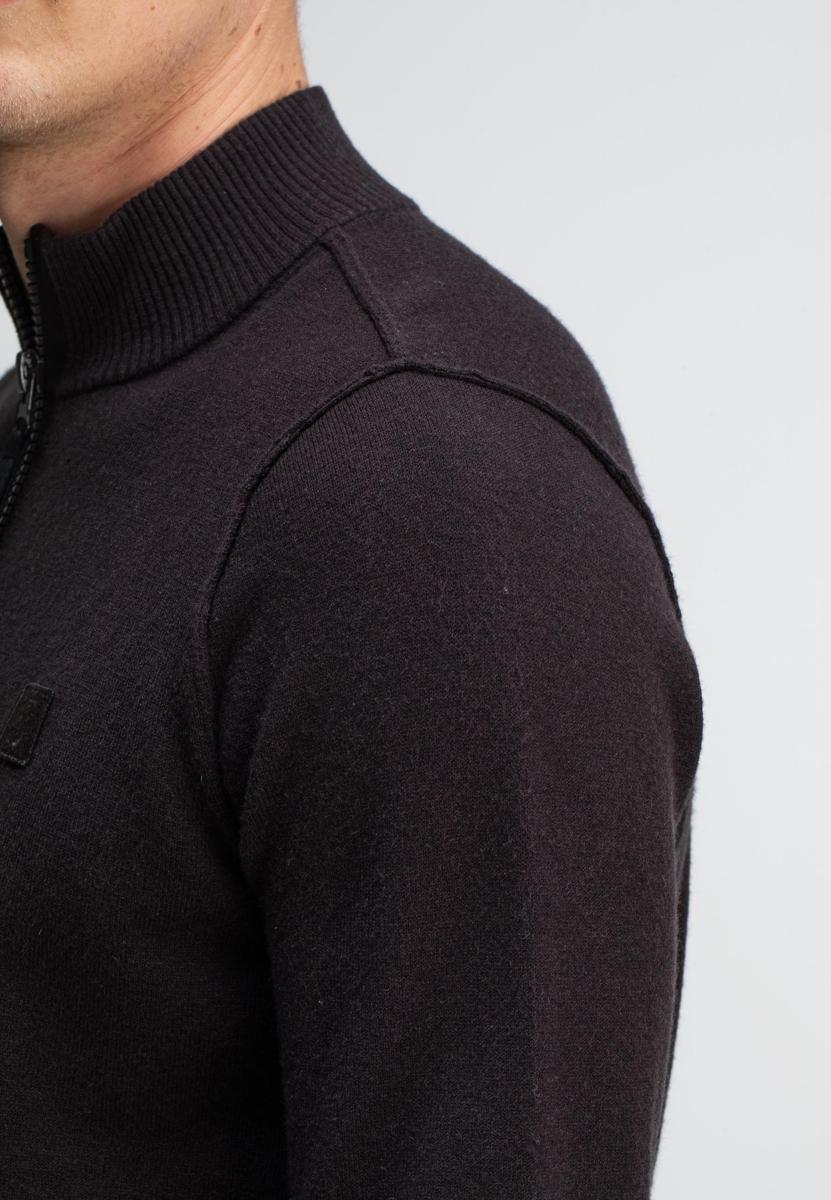 Butcher of Blue Trui Clifden Halfzip Bruin 6