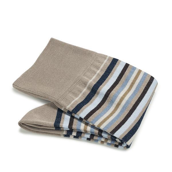 Carlo Lanza Sokken 103 Strisce d'Art Taupe 3