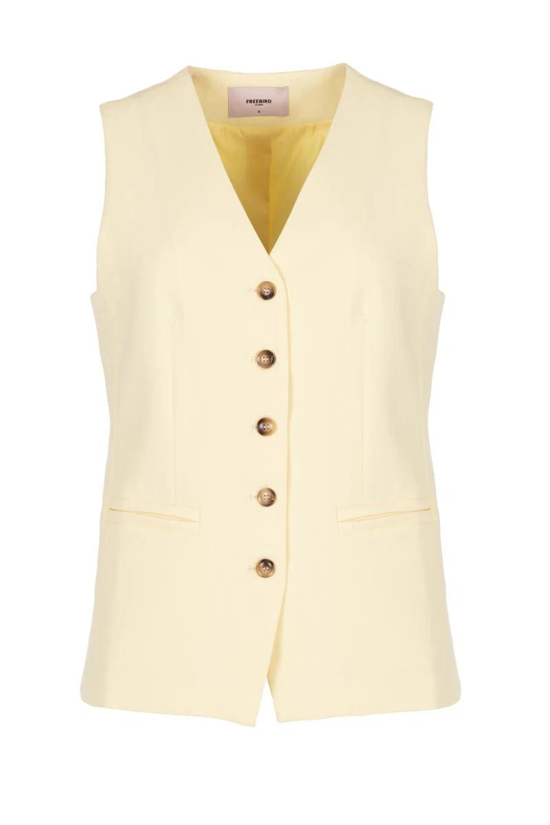Freebird Gilet Germani Geel  2