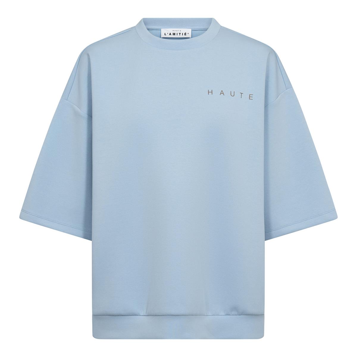 Haute L'Amitié Sweater Logo Blauw 1