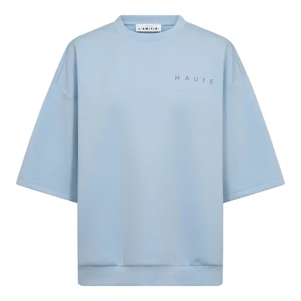 Haute L'Amitié Sweater Logo Blauw 1