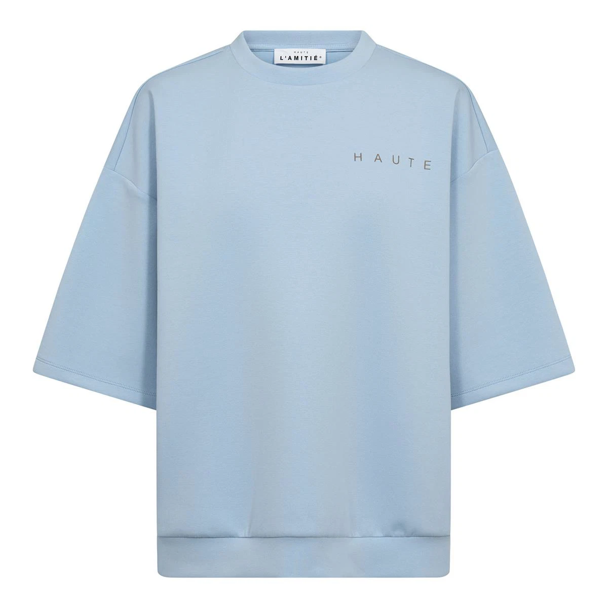 Haute L'Amitié Sweater Logo Blauw 1