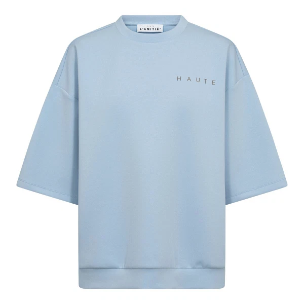 Haute L'Amitié Sweater Logo Blauw 1