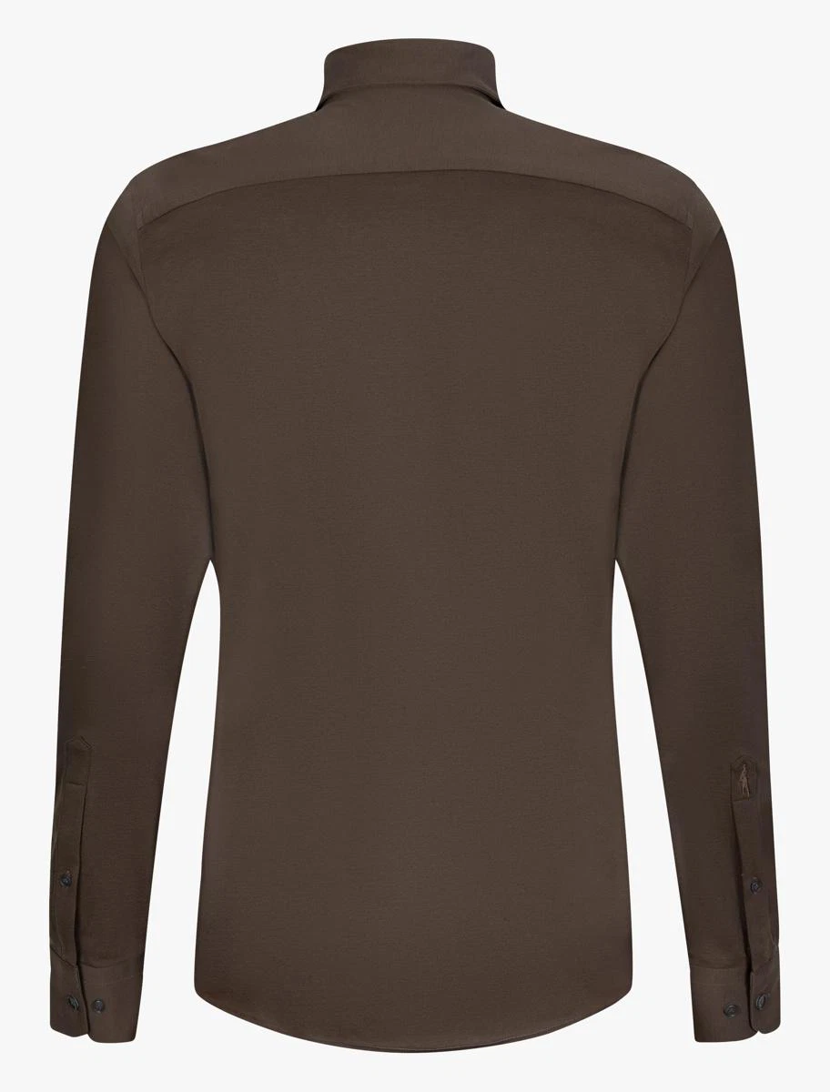 Cavallaro Overhemd Piquo Taupe 3