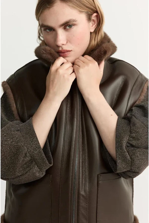 Xandres Gilet Jana Bruin 1