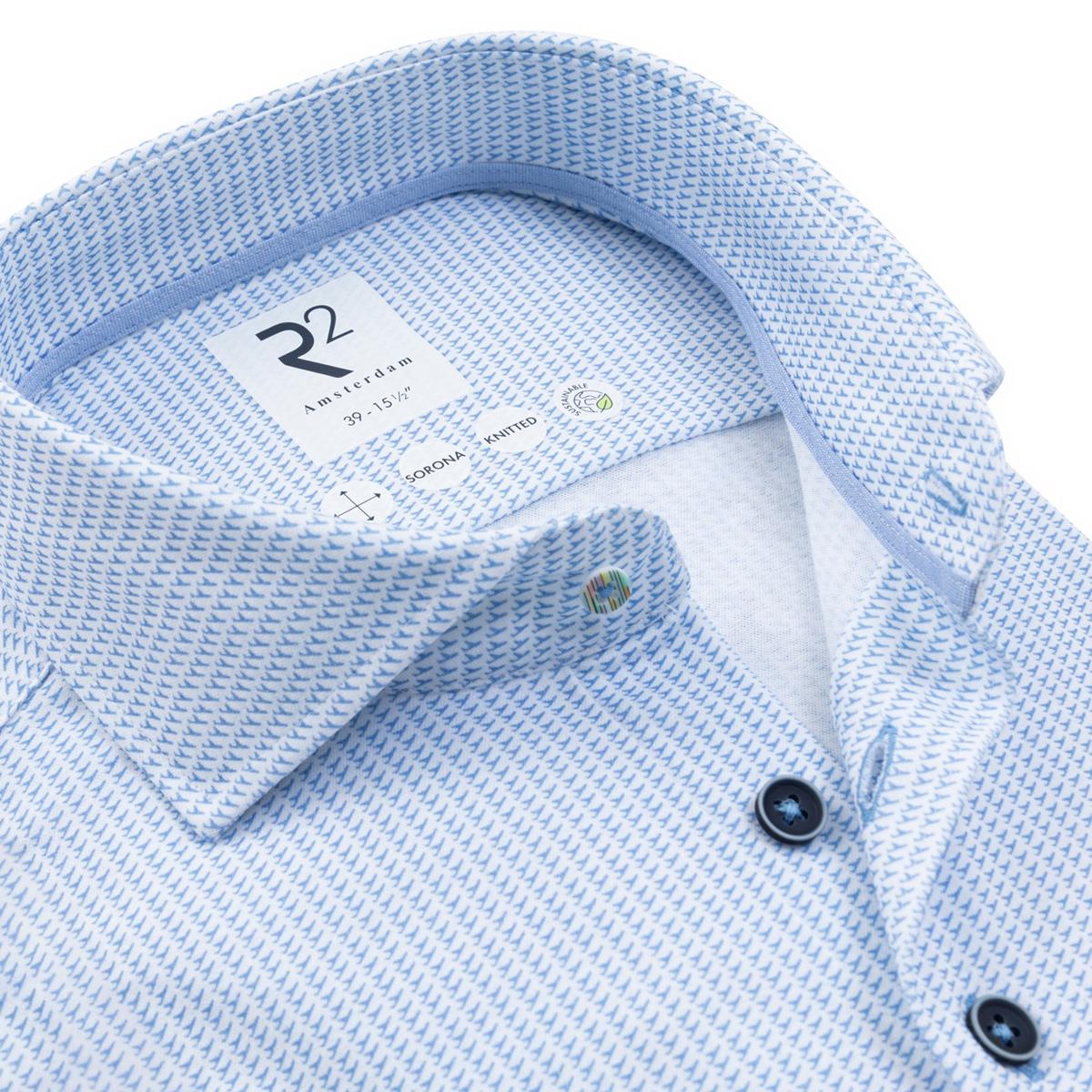 R2 Amsterdam Overhemd 132.WSP.035 Blauw 2