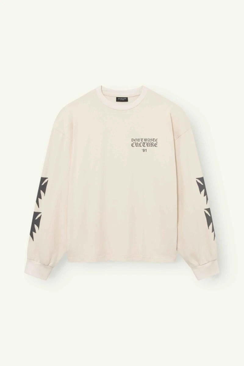 Don't waste culture Longsleeve Fina Beige 3