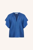 By-Bar Blouse Vina Gloss Blauw 2