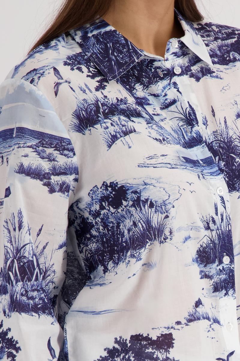 Monari Blouse 410637 Blauw 4
