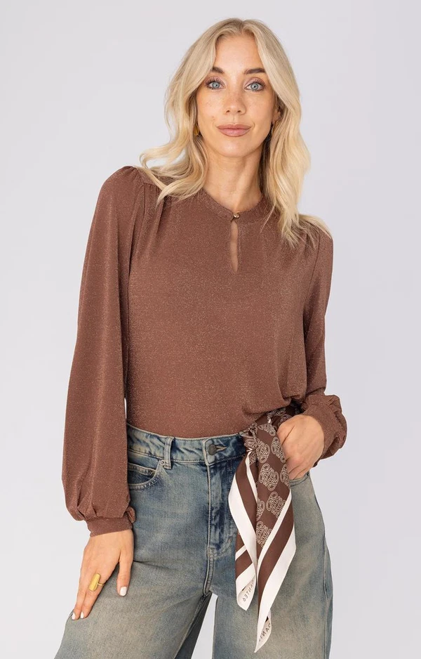 Anna Blouse 26a05-03463-2 Bruin 1