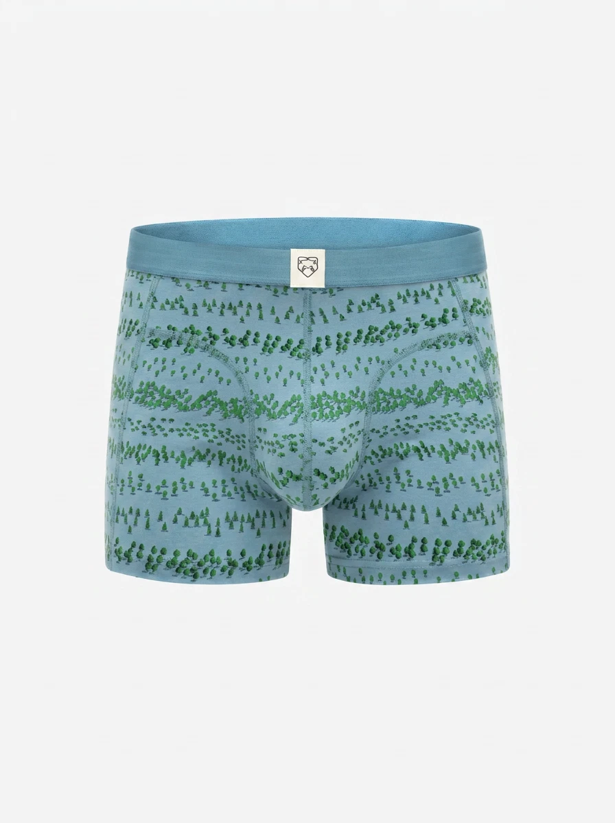 A-dam Boxershort Blue Forest Blauw 1