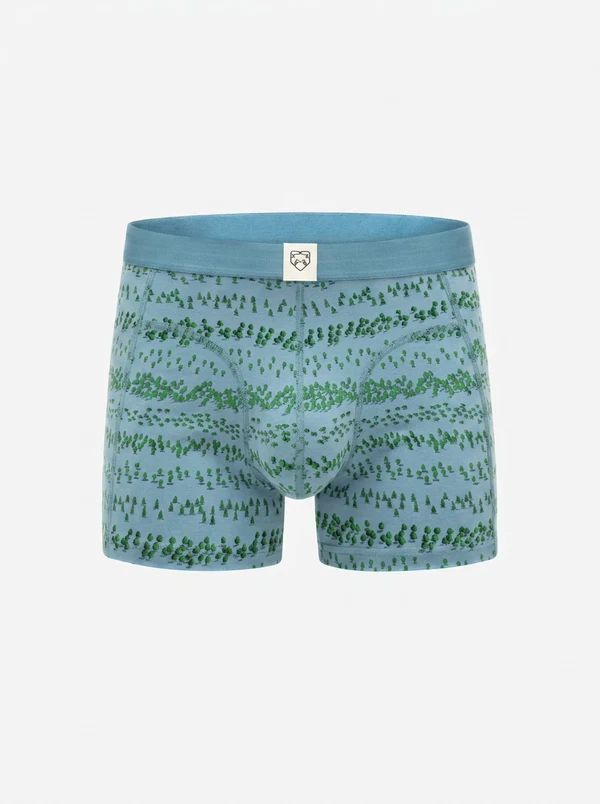 A-dam Boxershort Blue Forest Blauw 1