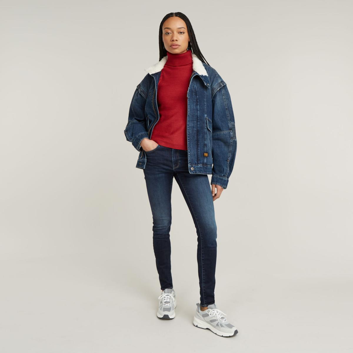 G-Star Jeans 3301 Skinny Blauw 4