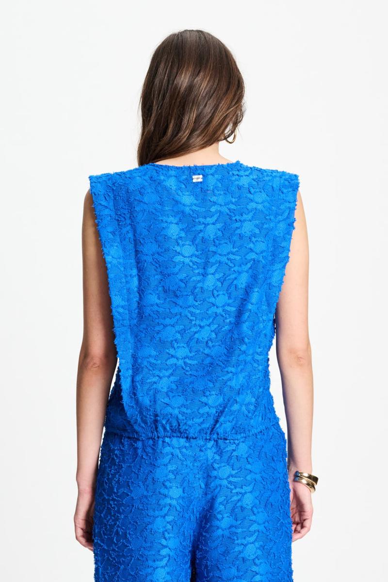 POM Amsterdam Gilet SP9540 Blauw 3