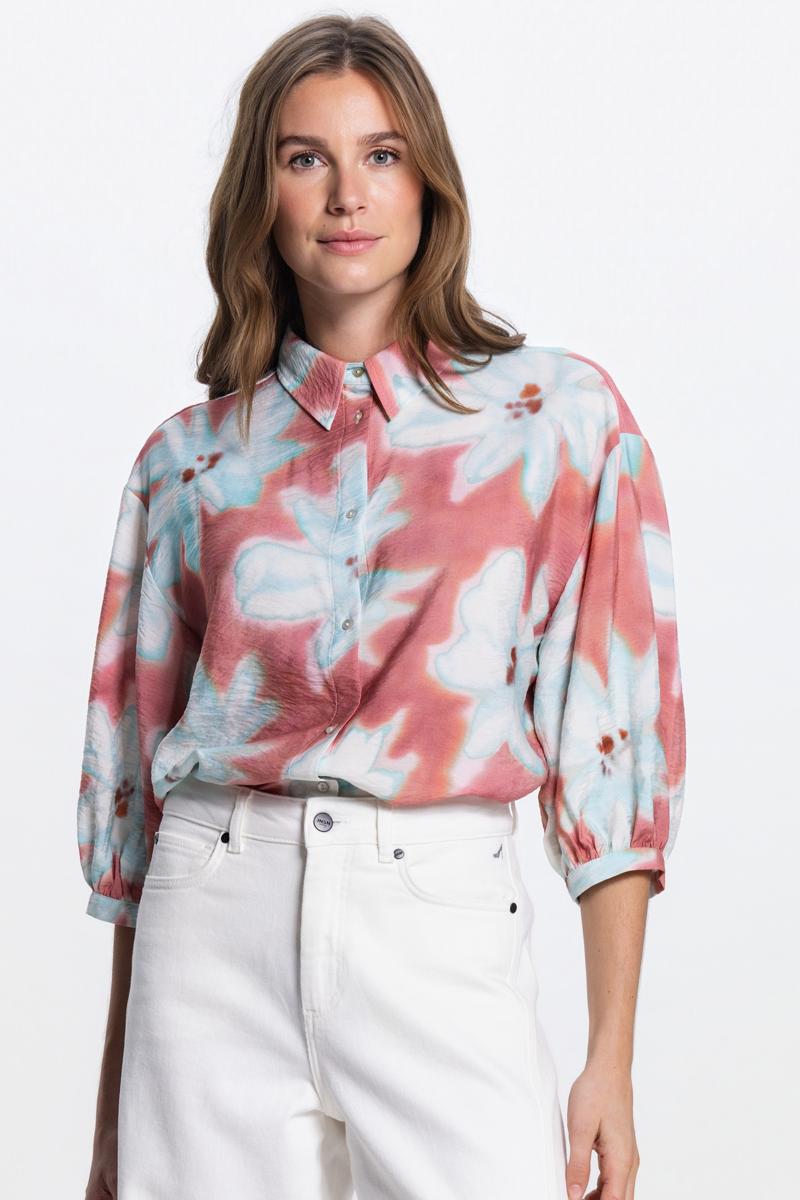 Jansen Amsterdam Blouse Pip Roze 1