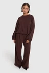 Alix The Label Pantalon 2608160938 Bruin 1