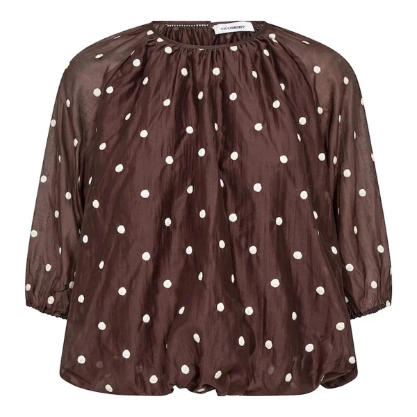 Co'Couture Blouse Dita Bruin 1