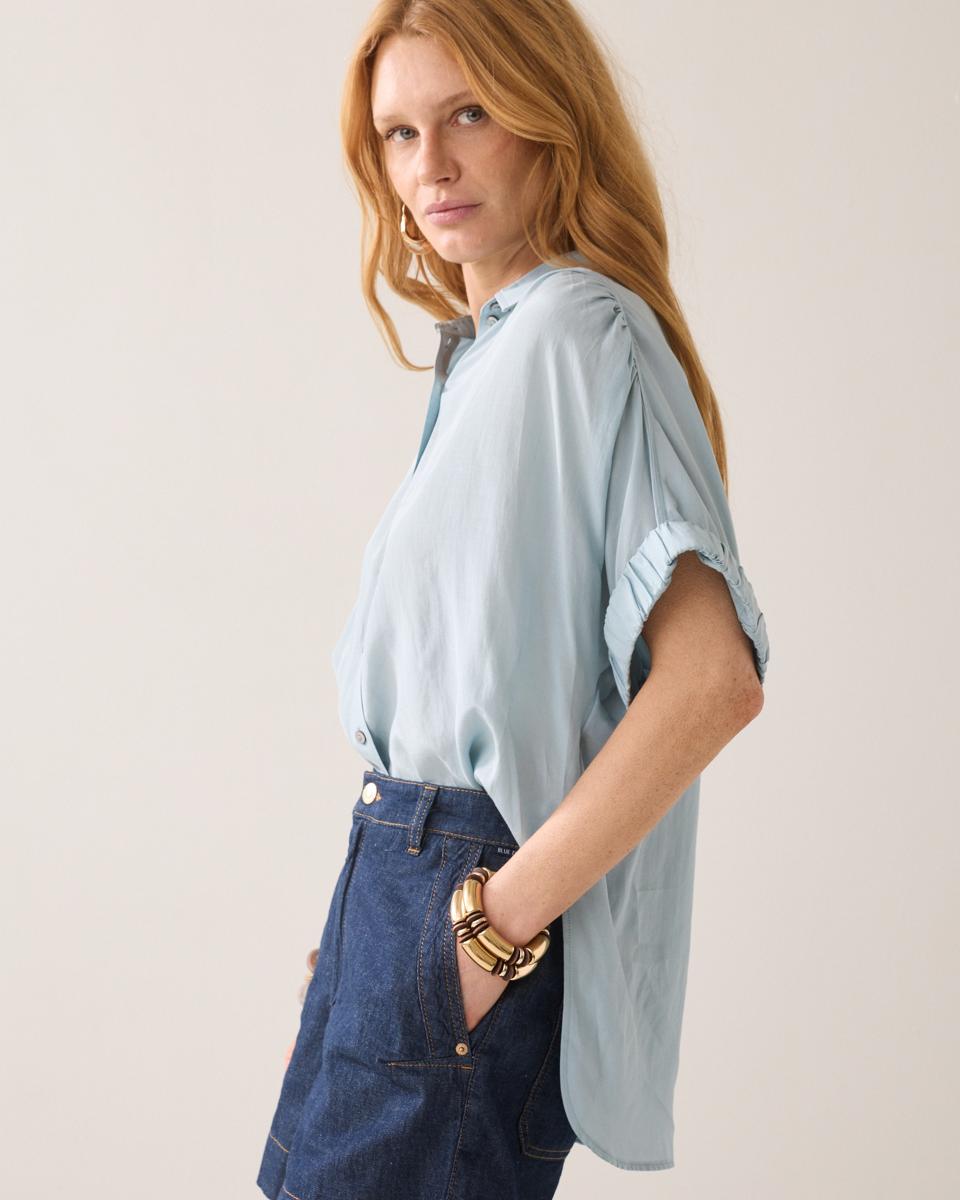 Summum Blouse 2s3484-12370 Blauw 2