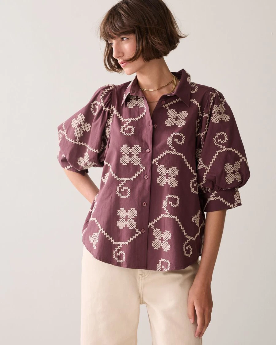 Summum Blouse 2s3500-12446 Paars 1