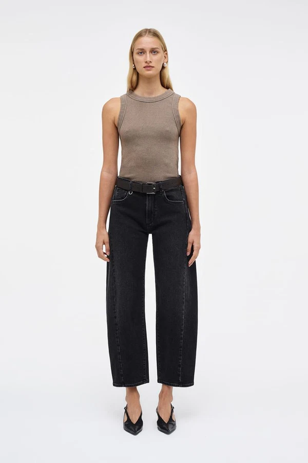 NEUW Denim Jeans Amber Barrel Zwart 1