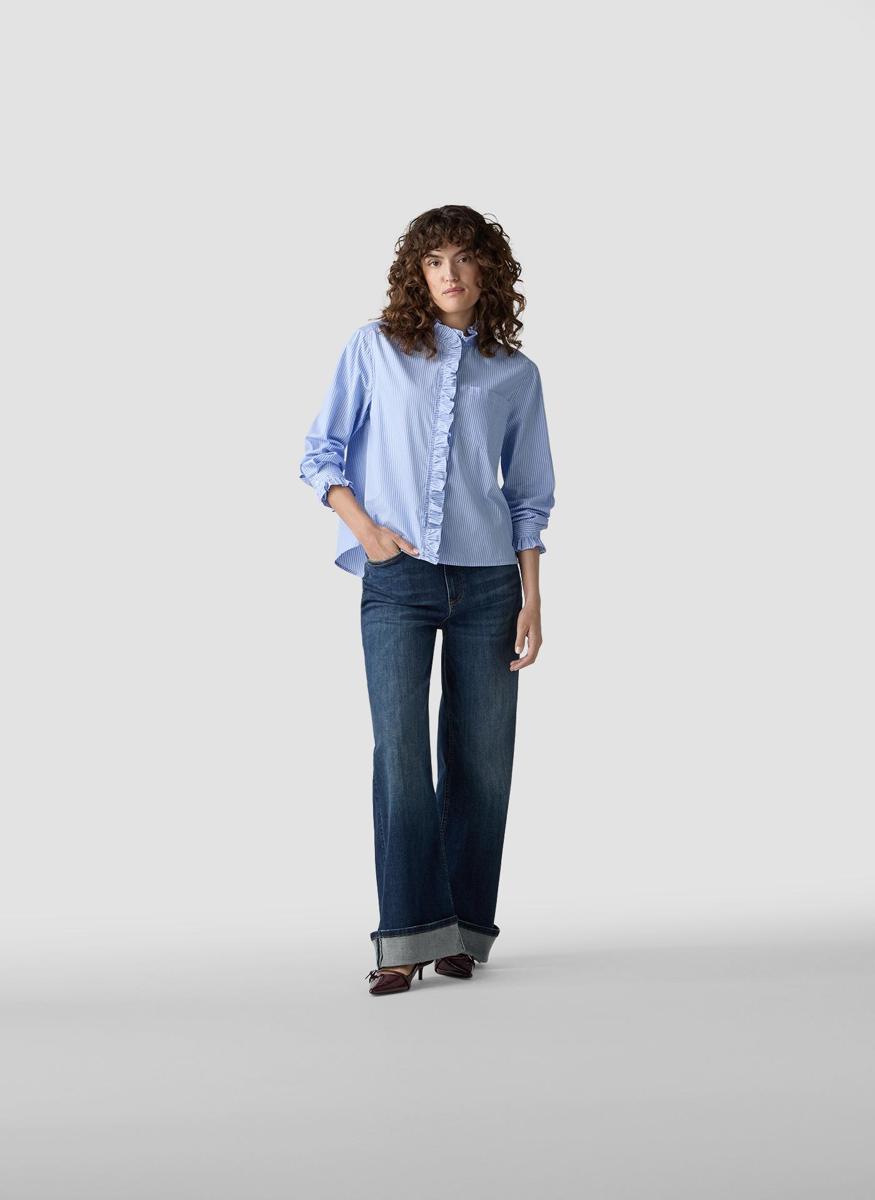 Le Comte Blouse 55-624103 Blauw 1