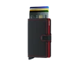 Secrid Miniwallet Matte Black Red Zwart 3