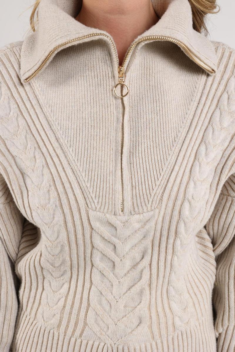 NUKUS Trui NKF03025 Beige 5