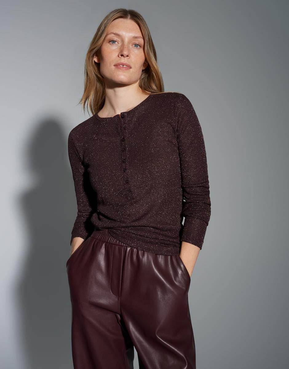 OPUS T-Shirt Sosmica Paars 1