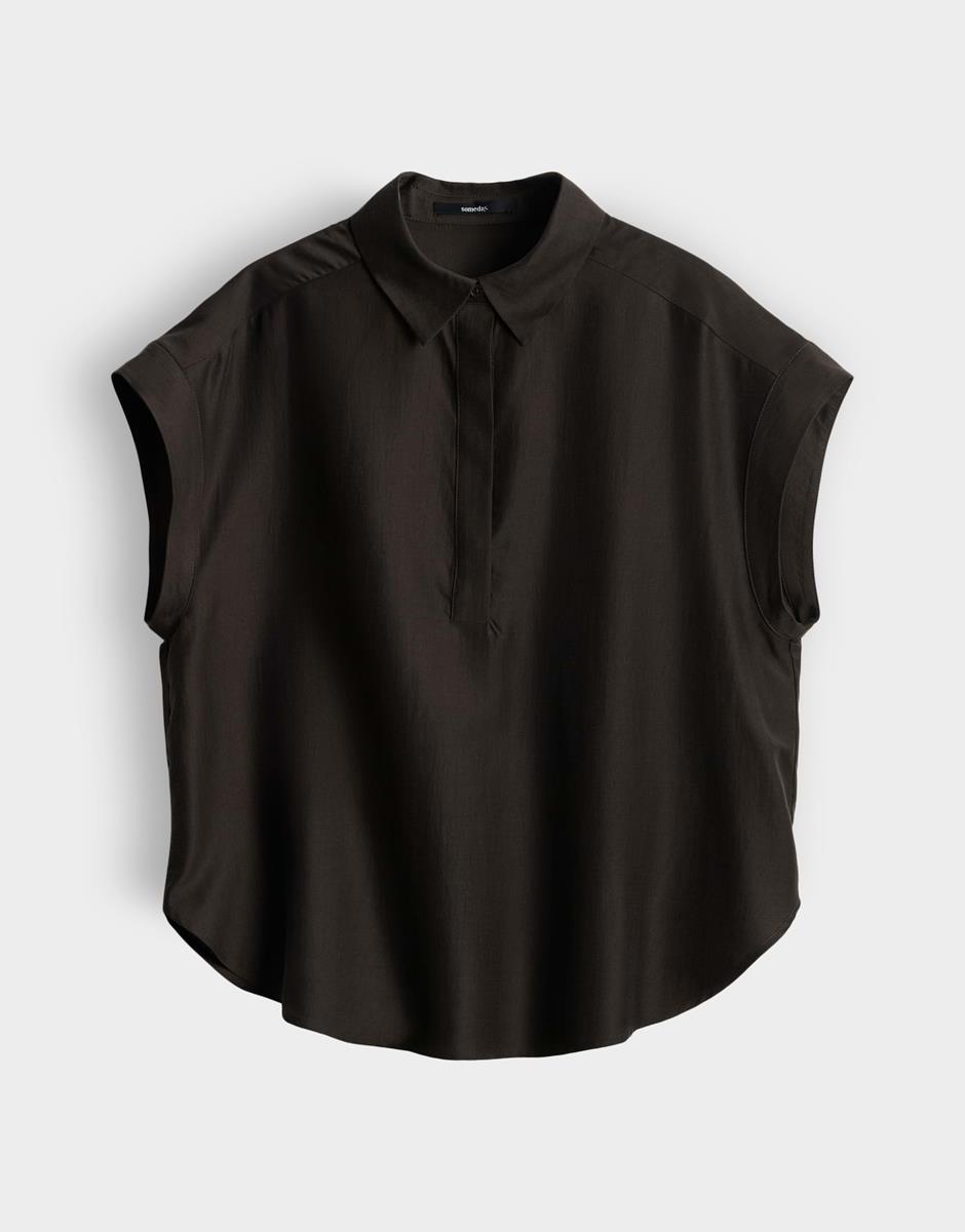 SOMEDAY Blouse Zamin Bruin 2