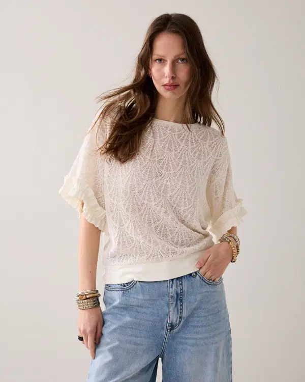 Summum Blouse 3s5297-30757 Off-White 1