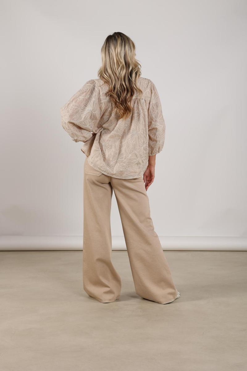 NUKUS Blouse Lynn Beige 3