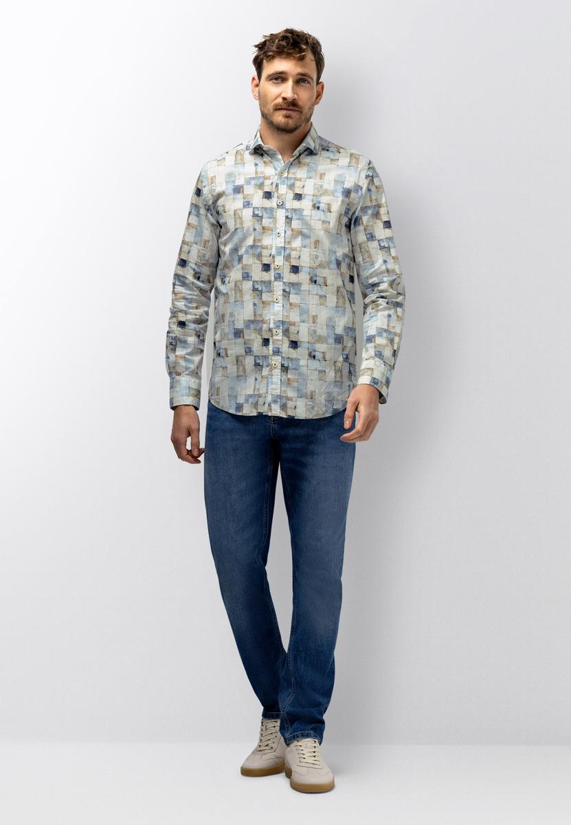 State of Art Overhemd 214-16232 Blauw 3