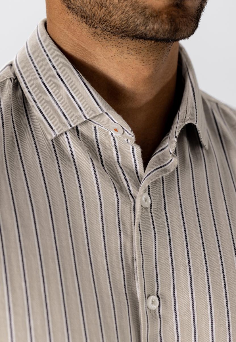 State of Art Overhemd 212-26247 Taupe 2